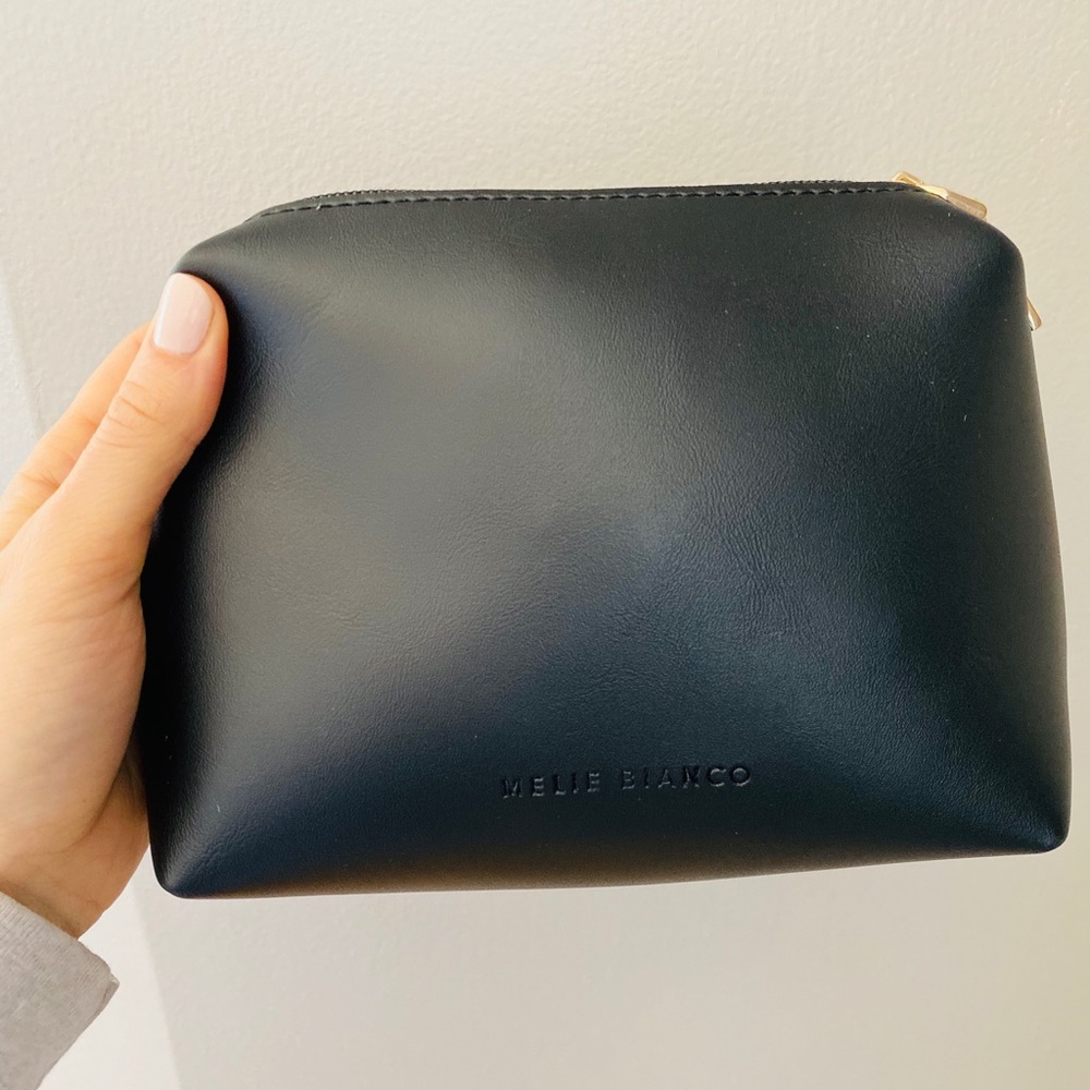 Authentic Luxury Vegan Melie Bianco Makeup Bag